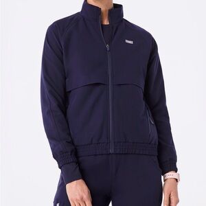 Figs Sydney Scrub Jacket Navy